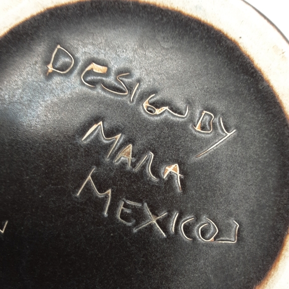 Howling Coyote Mara Mexico Signed Lg Stoneware Mug Southwestern Desert Cactus - Picture 4 of 7